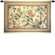 Le Coq With Flower Belgian Tapestry - 54 in. x 37 in. SoftCottonChenille by Charlotte Home Furnishings