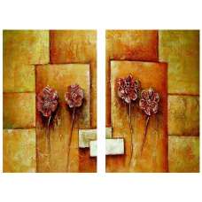 Pyramidal Flowers Canvas Art