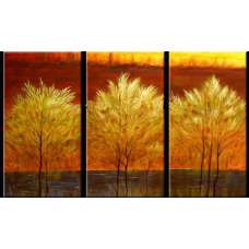 Golden Boughs Canvas Art