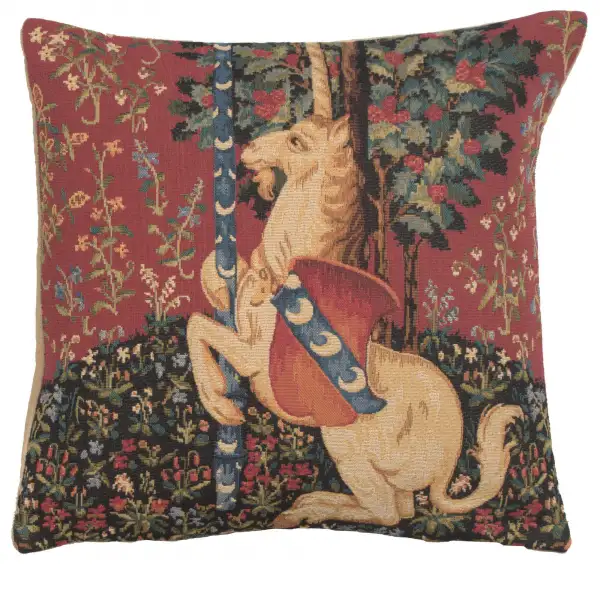 Unicorn Sitting Belgian Sofa Pillow Cover