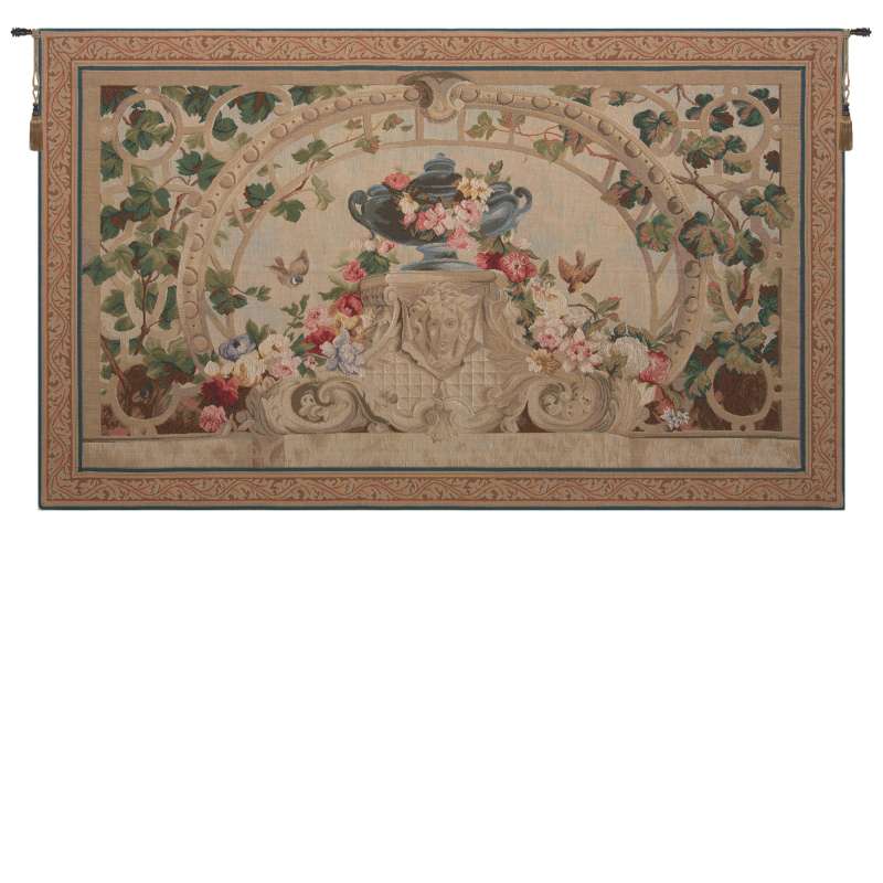 Beauvais Green Leaves French Tapestry Wall Hanging
