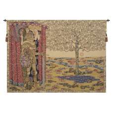 The Knight with the Tree of Life Italian Tapestry Wall Hanging