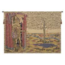 The Knight with the Tree of Life Italian Wall Hanging Tapestry