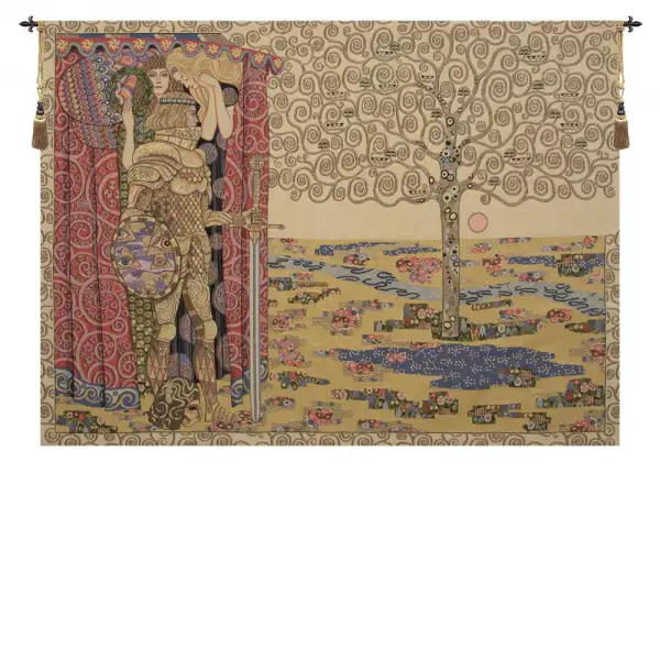 The Knight with the Tree of Life Italian Tapestry