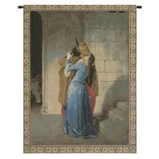 The Kiss Italian Tapestry Wall Hanging