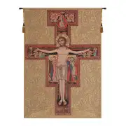 Crucifix Of St. Damian Italian Tapestry - 12 in. x 18 in. Cotton/Viscose/Polyester by Charlotte Home Furnishings