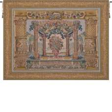 Terrasse with Border I French Tapestry Wall Hanging