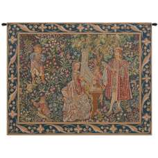 Dame A Lorgue French Tapestry Wall Hanging