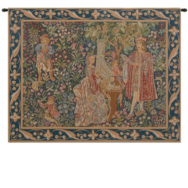 Charlotte Home Furnishing Inc. France Tapestry - 32 in. x 25 in. | Dame A Lorgue French Wall Tapestry