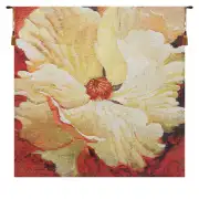 Fragrance Belgian Tapestry Wall Hanging - 21 in. x 21 in. CottonWool by Simon Bull