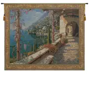 Villa In Capri Belgian Tapestry Wall Hanging