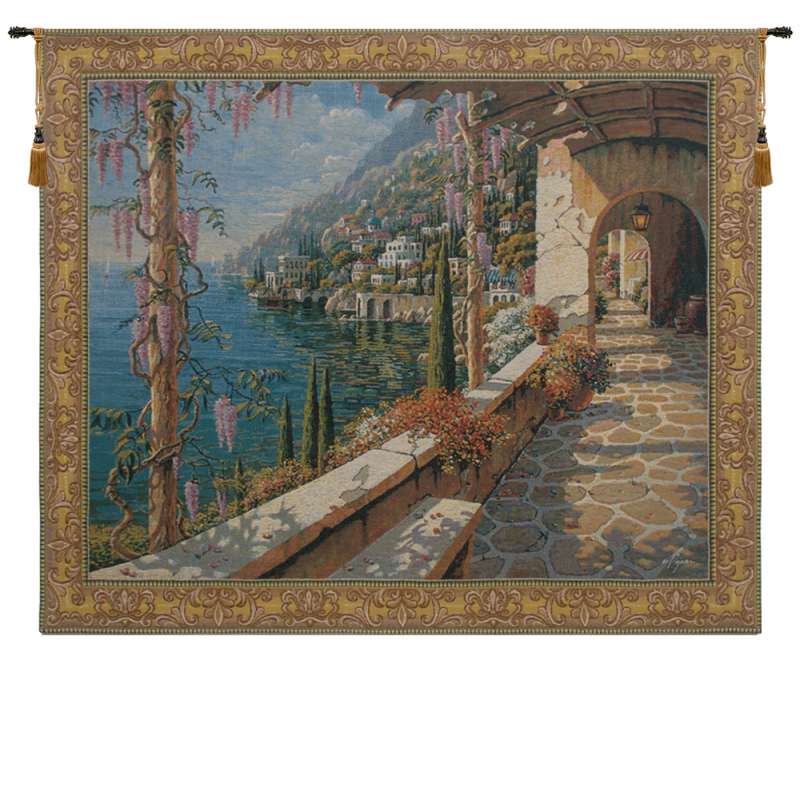Villa In Capri Belgian Tapestry Wall Hanging