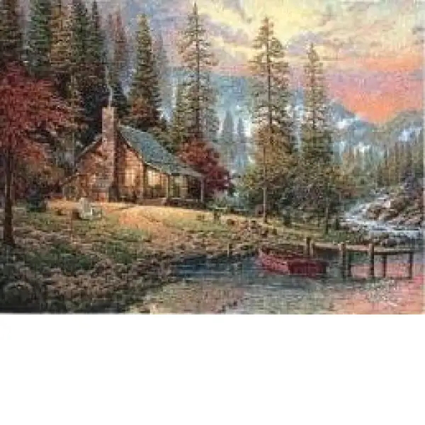 A Peaceful Retreat by Thomas Kinkade Afghan Throw