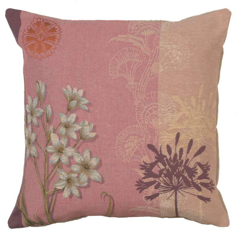 Forget Me Not Floral French Tapestry Cushion
