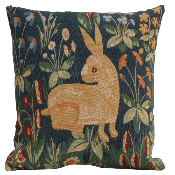 Medieval Rabbit French Couch Cushion