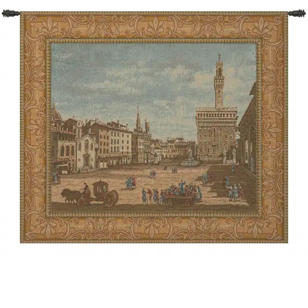 Piazza Della Signoria Italian Wall Tapestry