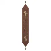 Lion And Unicorn Belgian Table Runner - 12 in. x 79 in. Cotton by Charlotte Home Furnishings