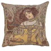 Mucha Autumn I Belgian Cushion Cover