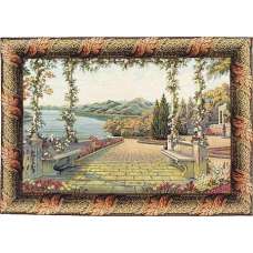 Terrace and Lake Italian Tapestry