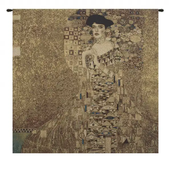 Portrait of Adele Bloch Bauer by Klimt Belgian Wall Tapestry