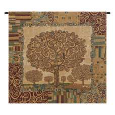 Klimts Tree of Life Italian Wall Hanging Tapestry