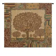 Klimts Tree of Life Italian Wall Tapestry