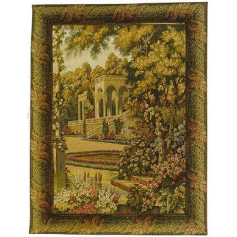 Temple in Lake Como Gardens Italian Tapestry