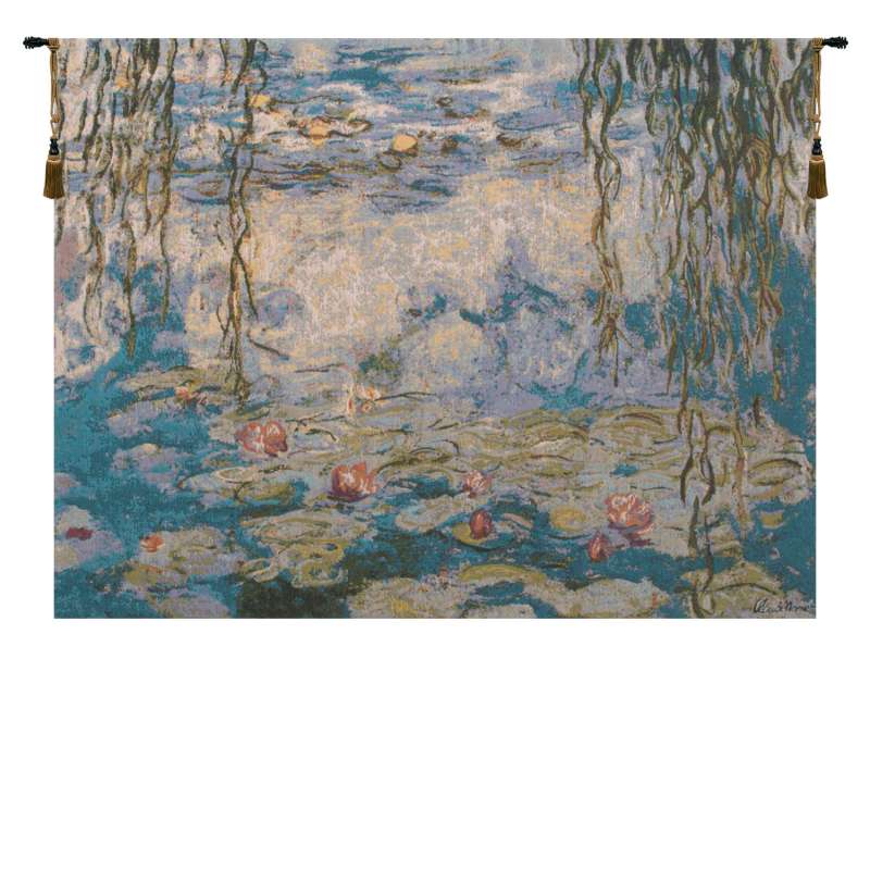 Water Lilies Les Nympheas European Tapestry Wall Hanging