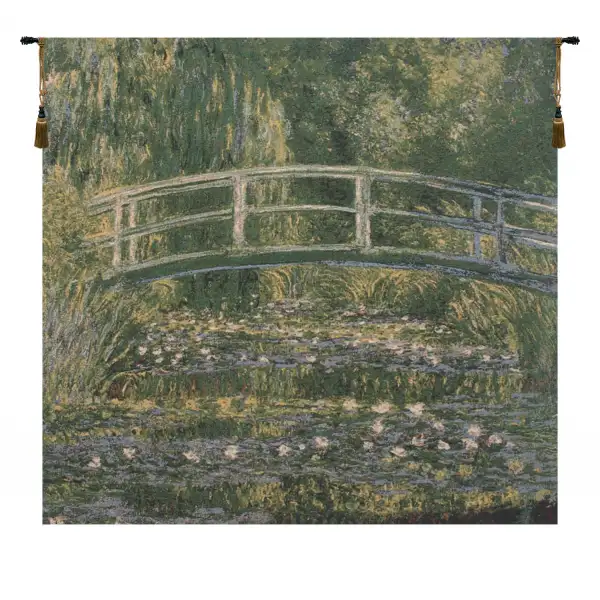 Bridge At Giverny by Monet Belgian Tapestry Wall Hanging