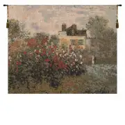 The House Of Claude Monet Belgian Tapestry Wall Hanging - 56 in. x 35 in. Cotton by Claude Monet