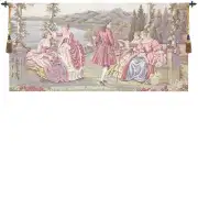Ladies at Lake Como Italian Wall Tapestry