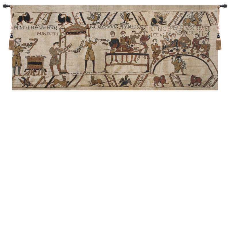 Bayeux Banquet II Belgian Tapestry Wall Hanging
