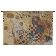Chevaliers Right Panel Belgian Tapestry Wall Hanging