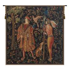 Falconer Mille Fleure Flanders Tapestry Wall Hanging