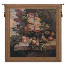 Monkey In Still Life II Flanders Tapestry Wall Hanging