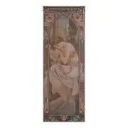 Mucha Nuit Belgian Tapestry Wall Hanging - 26 in. x 74 in. Cotton/Viscose/Polyester by Alphonse Mucha