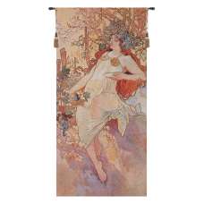 Autumn Mucha Flanders Tapestry Wall Hanging