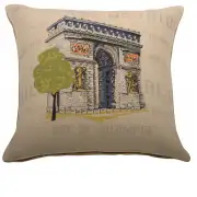 Arc De Triomphe Pop French Couch Pillow Cushion