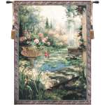 Lily Garden Tapestry of Fine Art