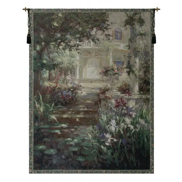 Charlotte Home Furnishing Inc. North America Tapestry - 56 in. x 80 in. Vail Oxley | Ivy Column Fine Art Tapestry