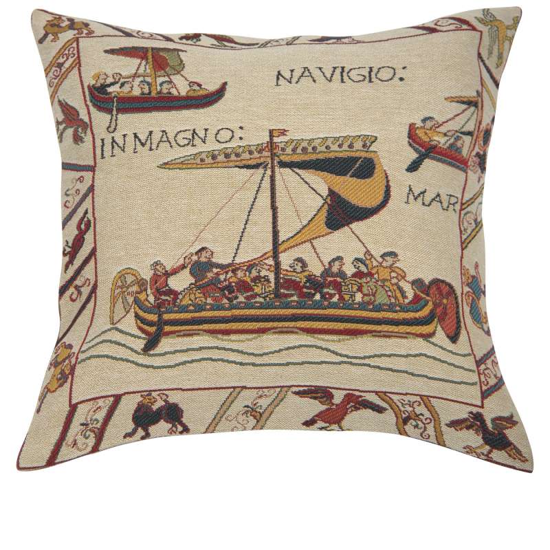Les Vaisseaux French Tapestry Cushion