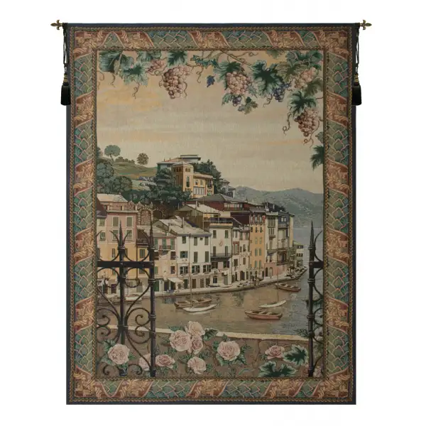 Charlotte Home Furnishing Inc. North America Tapestry - 56 in. x 80 in. | Portofino Fine Art Tapestry