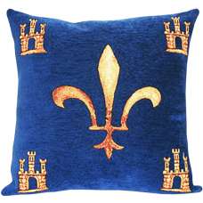 Blanche De Castille French Tapestry Cushion