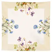 Violettes Et Bleuets French Throw