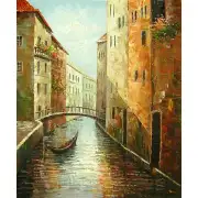 Gondola Canal Canvas Wall Art