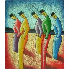 Somber Spaniards Canvas Wall Art
