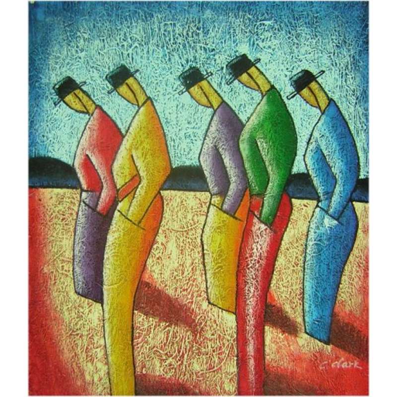Somber Spaniards Canvas Wall Art