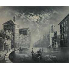 Venetian Cityscape Canvas Wall Art