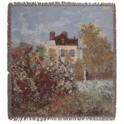 Monet's Maison Belgian Throw - 58 in. x 58 in. Cotton by Claude Monet