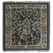 The Tree Of Life Belgian Throw - 58 in. x 58 in. Cotton by William Morris